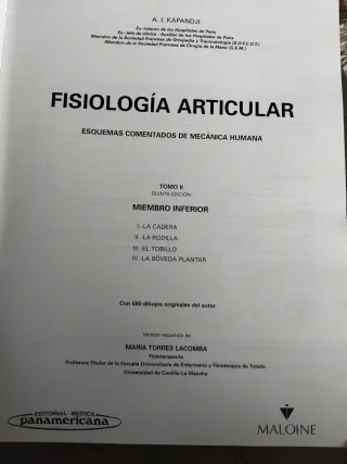 Fisiología Articular: Raquis, Cintura Pélvica, ...