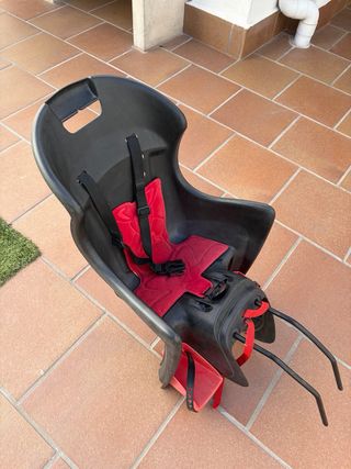 Sillita bici niño negra y roja