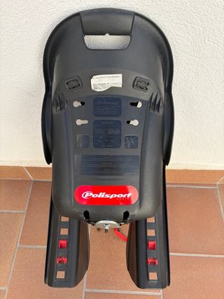 Sillita bici niño negra y roja