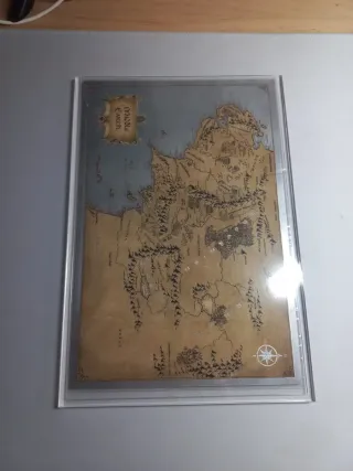 Mapa Plata Tierra Media El Señor Anillos