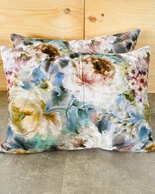 Cojines grandes estampado floral