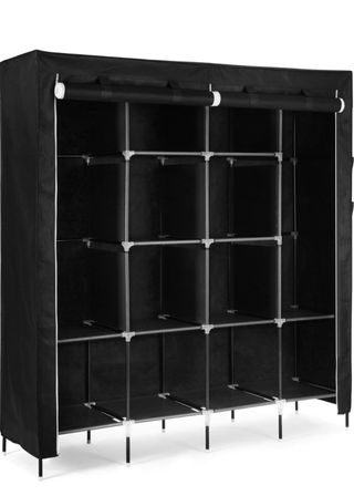 Armario ropero de tela negro