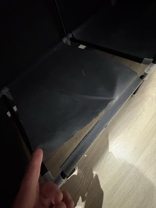 Armario ropero de tela negro