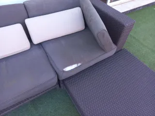 Sofá modular de terraza medidas 3.40m x  1.80m
