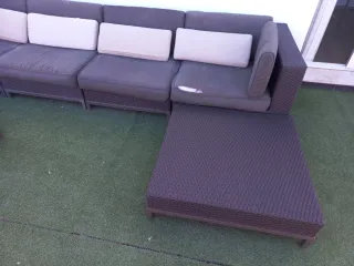 Sofá modular de terraza medidas 3.40m x  1.80m
