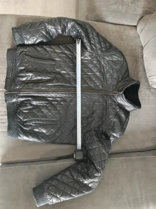 Chaqueta de Piel Auténtica ARES Forro Borrego Nat