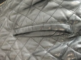 Chaqueta de Piel Auténtica ARES Forro Borrego Nat