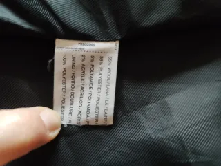 Abrigo Mango Lana Gris