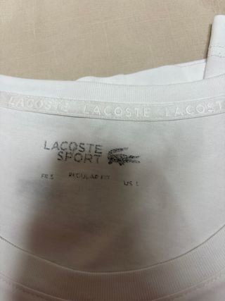Camiseta Lacoste Sport Blanca Talla L
