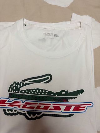 Camiseta Lacoste Sport Blanca Talla L