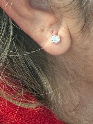 Pendientes Oro 18K 1.08 Ct Diamantes Naturales