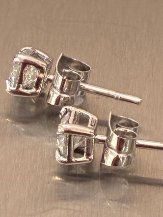 Pendientes Oro 18K 1.08 Ct Diamantes Naturales
