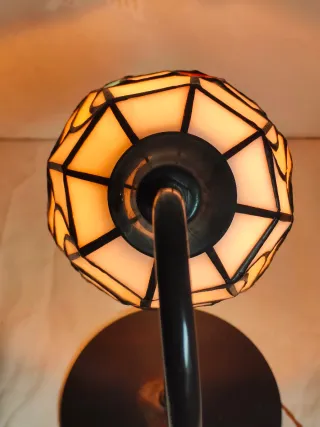 Abatjour Tiffany Vetro e Metallo