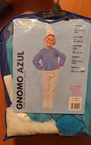 Disfraz Pitufo Talla 7-9