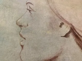 Giamberti Dipinto su cartone telato,Donna cm 30x40