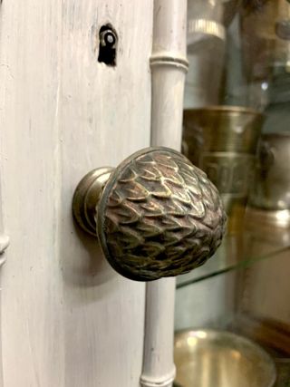 Vitrina Victoriana Antigua Madera y Cristal