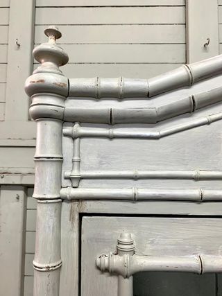 Vitrina Victoriana Antigua Madera y Cristal