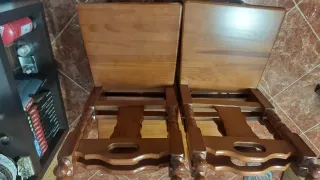 4 Sillas Madera Maciza Buen Estado