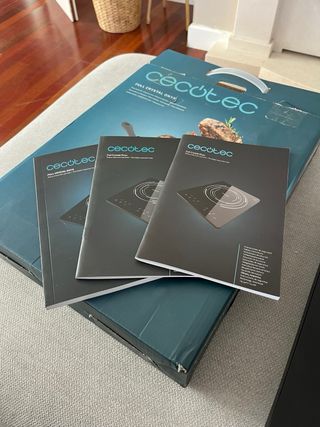 Cecotec Placa Inducción Portátil Full Crystal