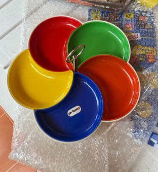 Bandeja Flor Menaje Cocina Vintage Multicolor 70