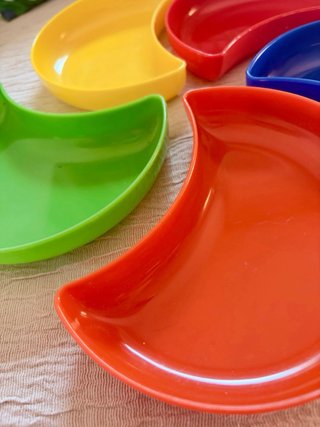 Plato fuente vintage aperitivos pop 70’s Nuevo