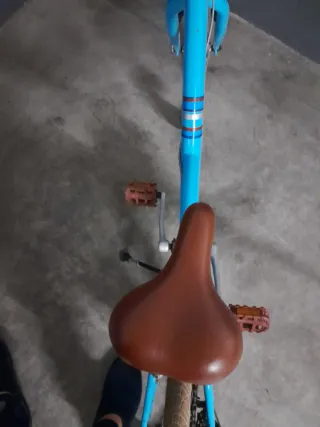 Bicicleta de paseo azul