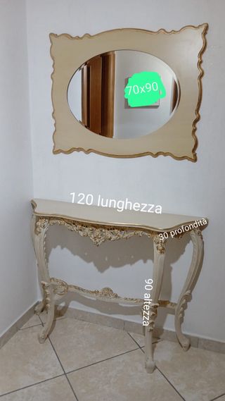 Specchio e consolle ingresso