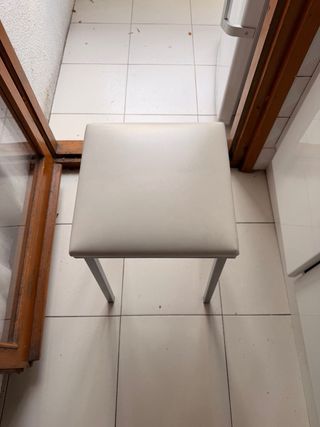 Banco da Cucina Bianco (Set di 2) 33x33x47 cm