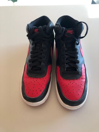 Zapatillas Nike Air Force 1 High Negras Rojas