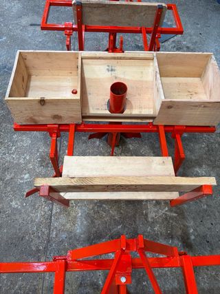 Sembradora de patatas.