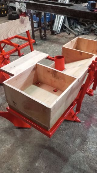 Sembradora de patatas.