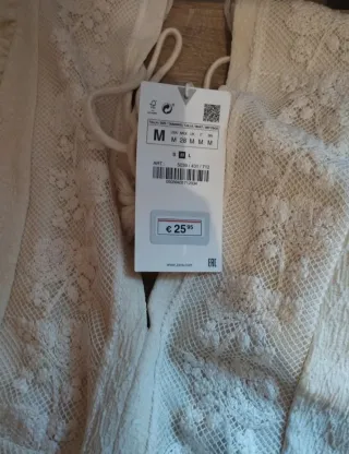 Mono Zara Blanco Talla M