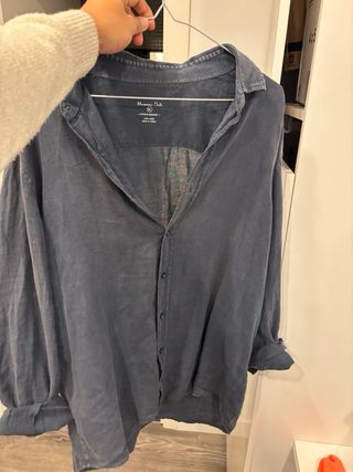 Camisa oversize Massimo Dutti negra Talla M