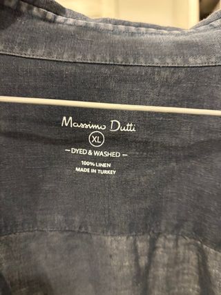 Camisa oversize Massimo Dutti negra Talla M