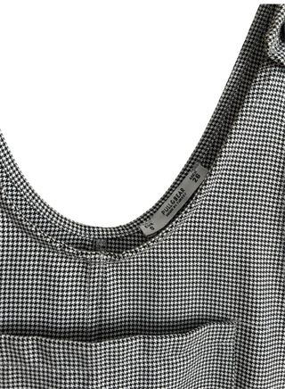 Pichi cuadros gris y blanco