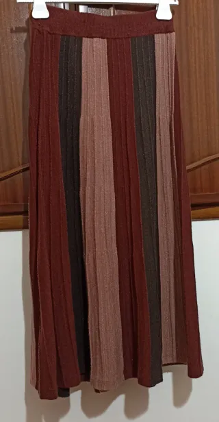 Gonna lunga a maglia a righe