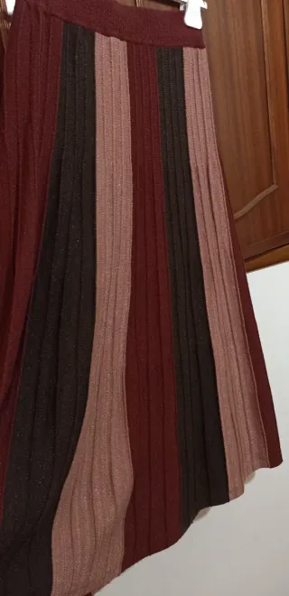 Gonna lunga a maglia a righe