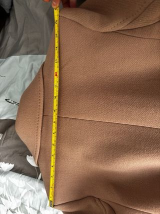 Abrigo Zara Lana Beige Talla XS