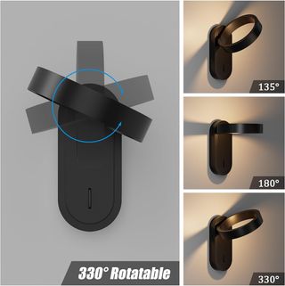 Aplique LED Negro 3000K/4000K