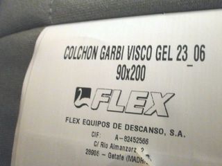 Colchón Visco de 536€ nuevo 90x200 cm para recoger