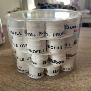 60 Uds Overgrip Wilson Perforadas Blancas