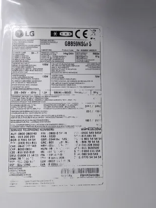 Nevera LG Acero Inoxidable