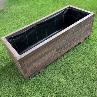 Jardinera Rectangular Madera Tropical