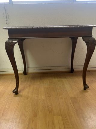 Mesa caoba vintage desgastada