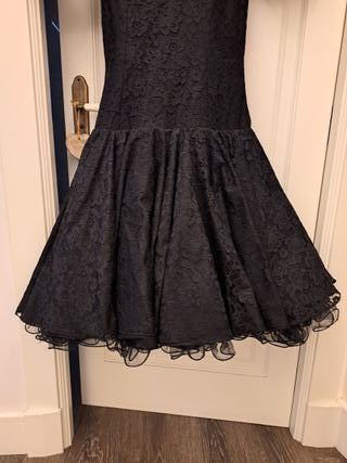 Traje de Flamenca negro de encaje, como nuevo.