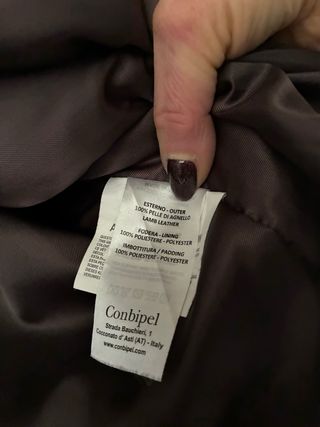 Giacca vera pelle Combipel