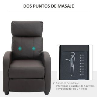 Sillón de Masaje Reclinable Marrón para arreglar