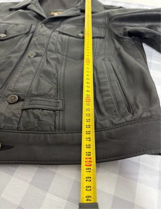 Giacca Uomo Vera Pelle Nera Taglia M