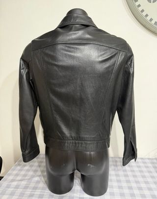 Giacca Uomo Vera Pelle Nera Taglia M