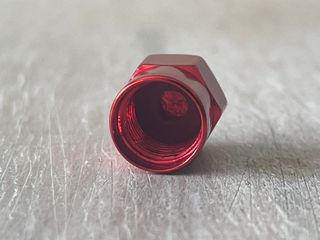 4 Tapones Válvula RLine Volkswagen Rojo